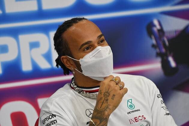 F1 Grand Prix of Qatar 44 Lewis Hamilton (GBR, Mercedes-AMG Petronas F1 Team), F1 Grand Prix of Qatar at Losail International Circuit on November 18, 2021 in Doha, Qatar. (Photo by ANDREJ ISAKOVIC AFP FIA Pool via HOCH ZWEI) Doha Qatar Poolfoto HOCH ZWEI Pool AFP ,EDITORIAL USE ONLY