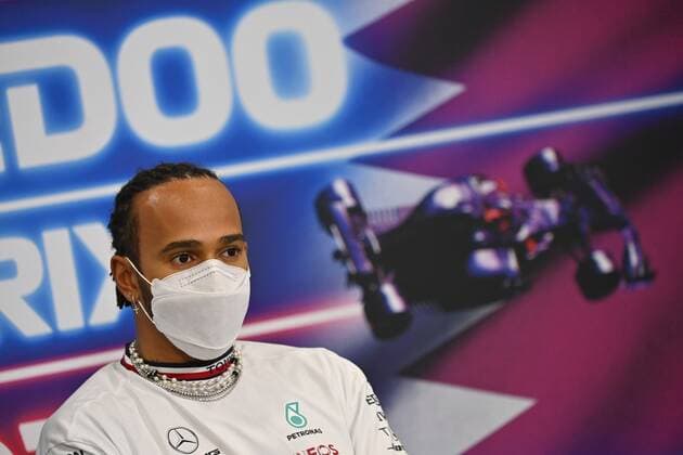 F1 Grand Prix of Qatar 44 Lewis Hamilton (GBR, Mercedes-AMG Petronas F1 Team), F1 Grand Prix of Qatar at Losail International Circuit on November 18, 2021 in Doha, Qatar. (Photo by ANDREJ ISAKOVIC AFP FIA Pool via HOCH ZWEI) Doha Qatar Poolfoto HOCH ZWEI Pool AFP ,EDITORIAL USE ONLY