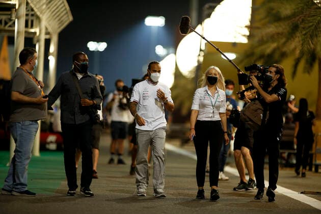 44 Lewis Hamilton GBR, Mercedes AMG Petronas F1 Team , F1 Grand Prix of Qatar at Losail International Circuit on November 18, 2021 in Doha, Qatar Photo by HOCH ZWEI Doha Qatar