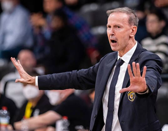 Head coach Vincent Collet Boulogne 7Days Eurocup, basketball, 2021 2022 season, 05 match day 16 11 21, Hamburg, Hamburg Towers vs Boulogne Metropolitans 92, Â