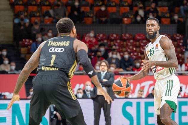 Okaro White 15 Panathinaikos Athens , FC Bayern Basketball vs Panathinaikos Athens, Euroleague, 18 11 2021 Munich Bavaria Germany Copyright: xkolbert-press UlrichxGamelx