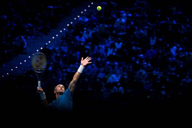 Photo Marco Alpozzi LaPresse November 19, 2021 Turin (Italy) Tennis Nitto ATP, Tennis Herren Finals - men s singles - Round Robin Andrey Rublev Vs Casper Ruud In the pic: Casper Ruud (Norway)  Copyright: xMarcoxAlpozzi LaPressex