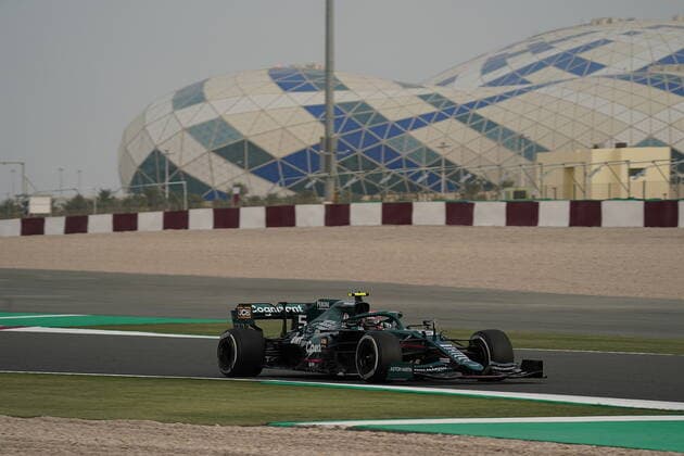 Formula 1 Ooredoo Qatar Grand Prix 2021 19 11 2021, Losail International Circuit, Doha, Formula 1 Ooredoo Qatar Grand Prix 2021 ,in the picture Sebastian Vettel DEU , Aston Martin Cognizant Formula One Team nordphotoxGmbHx xBratic nph00250