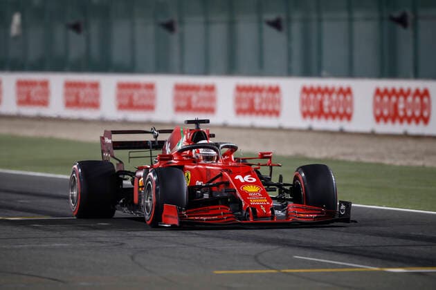 16 LECLERC Charles (mco), Scuderia Ferrari SF21, action during the Formula 1 Ooredoo Qatar Grand Prix 2021, 20th round of the 2021 FIA Formula One World Championship, WM, Weltmeisterschaft from November 19 to 21, 2021 on the Losail International Circuit, in Lusail, Qatar - F1 - QATAR GRAND PRIX 2021 DPPI Panoramic  00121041__B2_3200