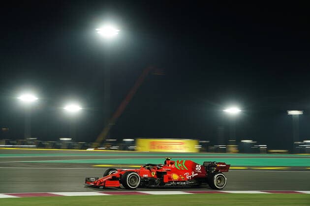 Formula 1 Ooredoo Qatar Grand Prix 2021 19 11 2021, Losail International Circuit, Doha, Formula 1 Ooredoo Qatar Grand Prix 2021 ,pictured Carlos Sainz Jr ESP , Scuderia Ferrari Mission Winnow. nordphotoxGmbHx xBratic nph00250