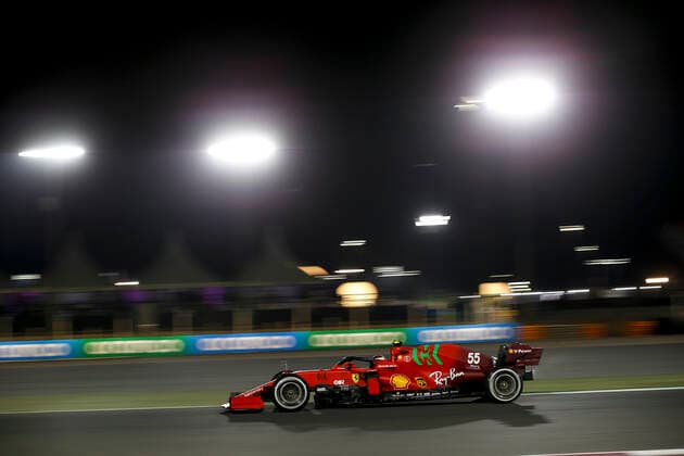 55 Carlos Sainz ESP, Scuderia Ferrari Mission Winnow , F1 Grand Prix of Qatar at Losail International Circuit on November 19, 2021 in Doha, Qatar Photo by HOCH ZWEI Doha Qatar