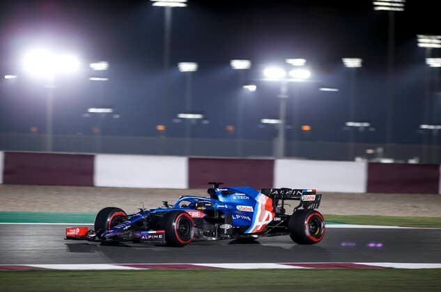 14 Fernando Alonso ESP, Alpine F1 Team , F1 Grand Prix of Qatar at Losail International Circuit on November 19, 2021 in Doha, Qatar Photo by HOCH ZWEI Doha Qatar