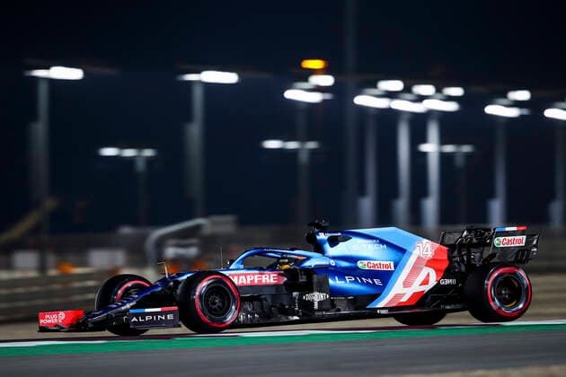 14 Fernando Alonso ESP, Alpine F1 Team , F1 Grand Prix of Qatar at Losail International Circuit on November 19, 2021 in Doha, Qatar Photo by HOCH ZWEI Doha Qatar