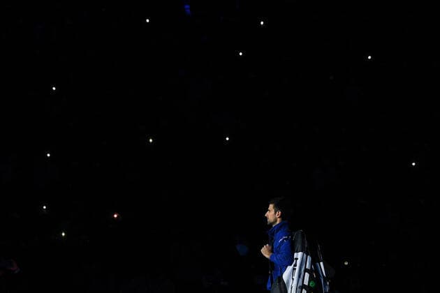 Photo Marco Alpozzi LaPresse November 19, 2021 Turin (Italy) Tennis Nitto ATP, Tennis Herren Finals - men s singles - Round Robin Novak Djokovic Vs Cameron Norrie In the pic: Novak Djokovic (Serbia)  Copyright: xMarcoxAlpozzi LaPressex
