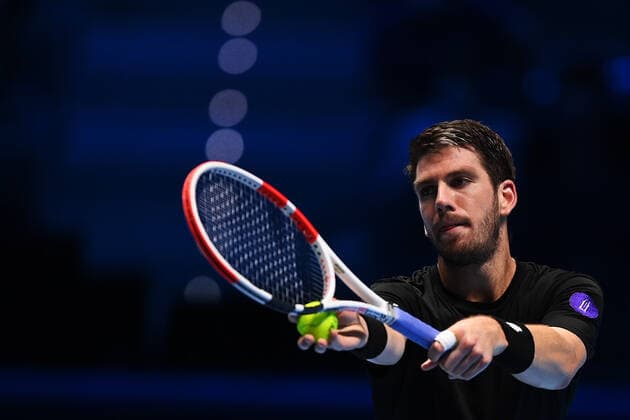 Photo Marco Alpozzi LaPresse November 19, 2021 Turin (Italy) Tennis Nitto ATP, Tennis Herren Finals - men s singles - Round Robin Novak Djokovic Vs Cameron Norrie In the pic: Novak Cameron Norrie  Copyright: xMarcoxAlpozzi LaPressex