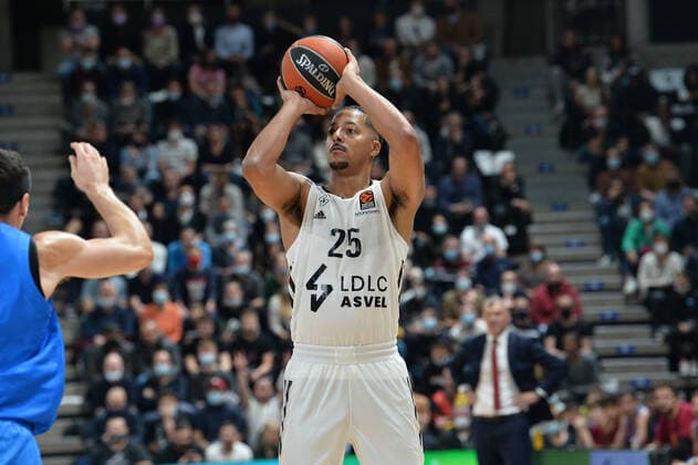 William Howard (asvel) BASKETBALL : LDLC ASVEL vs FC Barcelone - Euroleague - 19 11 2021 FredericChambert Panoramic 
