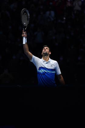 Novak Djokovic (Ser) TENNIS : Nitto ATP, Tennis Herren finals 2021 - 19 11 2021 AntoineCouvercelle Panoramic 