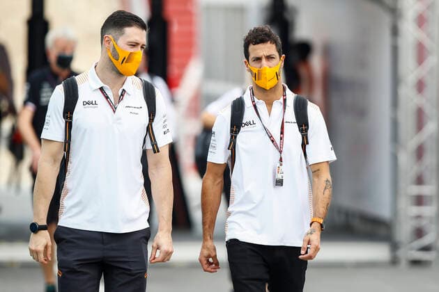RICCIARDO Daniel (aus), McLaren MCL35M, portrait during the Formula 1 Ooredoo Qatar Grand Prix 2021, 20th round of the 2021 FIA Formula One World Championship, WM, Weltmeisterschaft from November 19 to 21, 2021 on the Losail International Circuit, in Lusail, Qatar - F1 - QATAR GRAND PRIX 2021 DPPI Panoramic  00121041__B2_3472