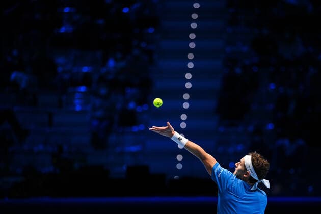 Photo Marco Alpozzi LaPresse November 20, 2021 Turin (Italy) Tennis Nitto ATP, Tennis Herren Finals - men s singles - Daniil Medvedev Vs Casper Ruud In the pic: Casper Ruud (Norway)  Copyright: xMarcoxAlpozzi LaPressex