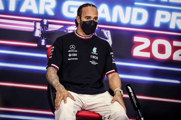 44 Lewis Hamilton GBR, Mercedes AMG Petronas F1 Team , F1 Grand Prix of Qatar at Losail International Circuit on November 20, 2021 in Doha, Qatar Photo by HOCH ZWEI Doha Qatar