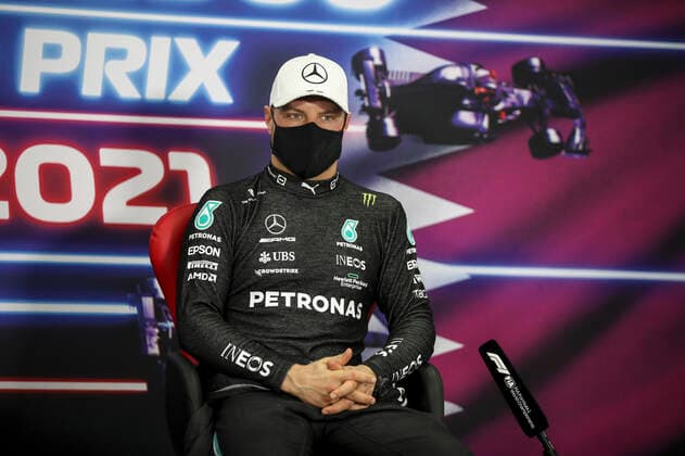 77 Valtteri Bottas FIN, Mercedes AMG Petronas F1 Team , F1 Grand Prix of Qatar at Losail International Circuit on November 20, 2021 in Doha, Qatar Photo by HOCH ZWEI Doha Qatar