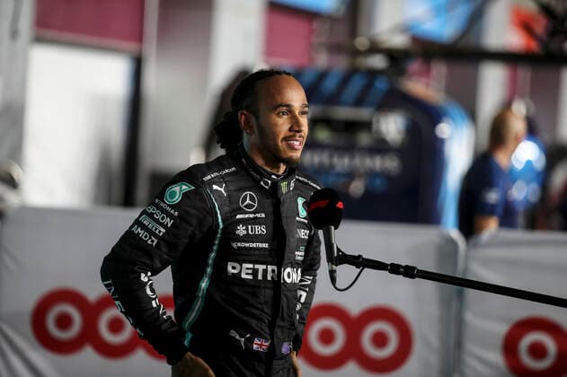 44 Lewis Hamilton GBR, Mercedes AMG Petronas F1 Team , F1 Grand Prix of Qatar at Losail International Circuit on November 20, 2021 in Doha, Qatar Photo by HOCH ZWEI Doha Qatar