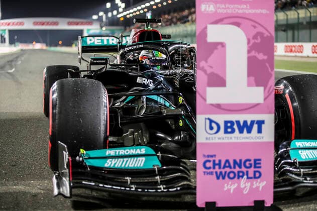 44 Lewis Hamilton GBR, Mercedes AMG Petronas F1 Team , F1 Grand Prix of Qatar at Losail International Circuit on November 20, 2021 in Doha, Qatar Photo by HOCH ZWEI Doha Qatar