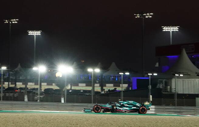 Formula 1 Ooredoo Qatar Grand Prix 2021 20 11 2021, Losail International Circuit, Doha, Formula 1 Ooredoo Qatar Grand Prix 2021 ,in the picture Sebastian Vettel DEU , Aston Martin Cognizant Formula One Team nordphotoxGmbHx xBratic nph00250