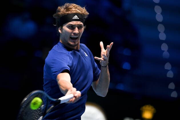 Photo Marco Alpozzi LaPresse November 20, 2021 Turin (Italy) Tennis Nitto ATP, Tennis Herren Finals - men s singles - Novak Djokovic Vs Alexander Zverev In the pic: Alexander Zverev (Germany)  Copyright: xMarcoxAlpozzi LaPressex