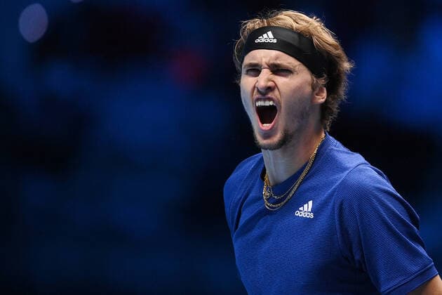 Photo Marco Alpozzi LaPresse November 20, 2021 Turin (Italy) Tennis Nitto ATP, Tennis Herren Finals - men s singles - Novak Djokovic Vs Alexander Zverev In the pic: Alexander Zverev (Germany)  Copyright: xMarcoxAlpozzi LaPressex