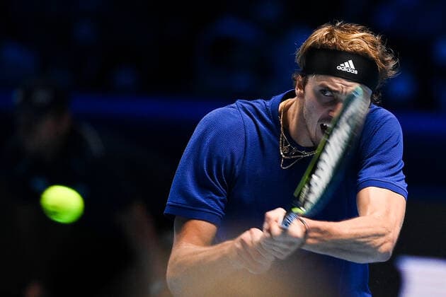 Photo Marco Alpozzi LaPresse November 20, 2021 Turin (Italy) Tennis Nitto ATP, Tennis Herren Finals - men s singles - Novak Djokovic Vs Alexander Zverev In the pic: Alexander Zverev (Germany)  Copyright: xMarcoxAlpozzi LaPressex