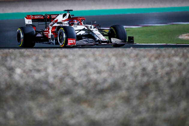 07 RAIKKONEN Kimi (fin), Alfa Romeo Racing ORLEN C41, action during the Formula 1 Ooredoo Qatar Grand Prix 2021, 20th round of the 2021 FIA Formula One World Championship, WM, Weltmeisterschaft from November 19 to 21, 2021 on the Losail International Circuit, in Lusail, Qatar - F1 - QATAR GRAND PRIX 2021 - RACE DPPI Panoramic  00121042__B2_4540.JPG_