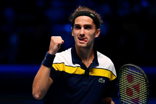 Photo Marco Alpozzi LaPresse November 21, 2021 Turin (Italy) Tennis Nitto ATP, Tennis Herren Finals - men s doubles - Finals Herbert Mahut Vs Ram Salisbury In the pic: Pierre-Hugues Herbert (France)celebrates  Copyright: xMarcoxAlpozzi LaPressex