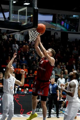 21 11 2021, easyCredit Basketball Bundesliga, BBL, 2021 2022 season, men, Chemnitz Niners MLP Academics Heidelberg Jan Niklas Wimberg, Niners Chemnitz Chemnitz Fair Chemnitz Saxony Germany