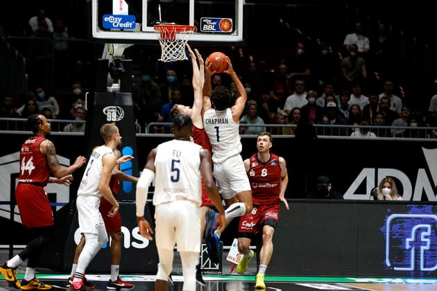 21 11 2021, easyCredit Basketball Bundesliga, BBL, 2021 2022 season, men, Chemnitz Niners MLP Academics Heidelberg Brekkott Chapman, MLP Academics Heidelberg Chemnitz Fair Chemnitz Saxony Germany
