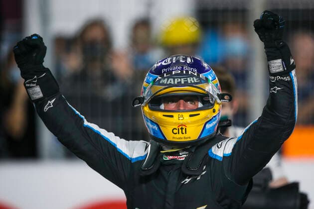 Formula 1, Qatar GP at Losail - Fernando Alonso third on podium again after seven years