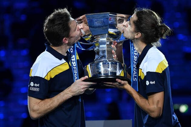 Nicolas Mahut and Pierre Hugues Herbert wins the Nitto ATP, Tennis Herren finals 2021 TENNIS : Nitto ATP finals 2021 - 21 11 2021 AntoineCouvercelle Panoramic 