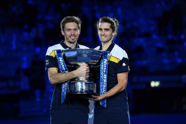 Nicolas Mahut and Pierre Hugues Herbert wins the Nitto ATP, Tennis Herren finals 2021 TENNIS : Nitto ATP finals 2021 - 21 11 2021 AntoineCouvercelle Panoramic 