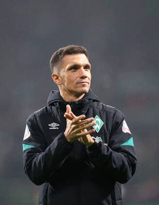 20 11 2021, Football 2 Bundesliga 2021 2022, Matchday 14, SV Werder Bremen FC Schalke 04, at Weserstadion Bremen Interim coach Danijel Zenkovic Werder Bremen DFL and DFB regulations prohibit any use of photographs as image sequences and or quasi video