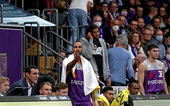 GSD zje123 easy credit basketball BBL season 2020 21 BG Göttingen FC Bayern Munich Göttingens Akeem Vargas