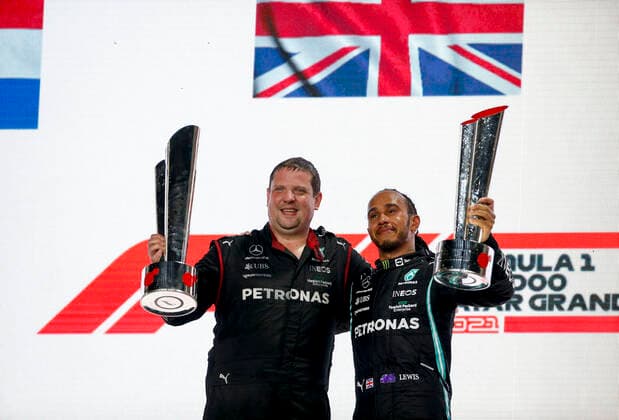 44 Lewis Hamilton GBR, Mercedes AMG Petronas F1 Team , F1 Grand Prix of Qatar at Losail International Circuit on November 21, 2021 in Doha, Qatar Photo by HOCH ZWEI Doha Qatar