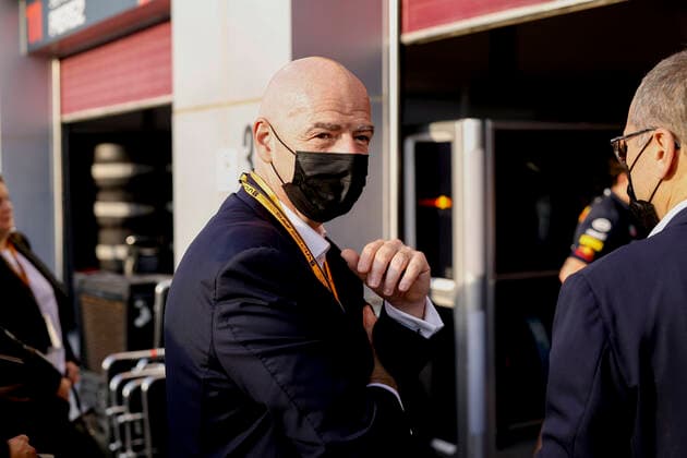 Gianni Infantino FIFA President , F1 Grand Prix of Qatar at Losail International Circuit on November 21, 2021 in Doha, Qatar Photo by HOCH ZWEI Doha Qatar