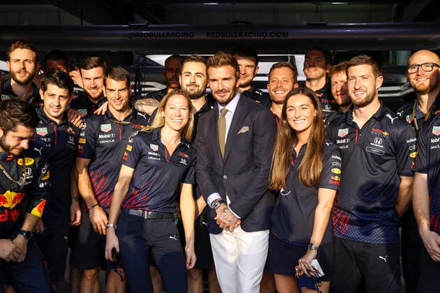 David Beckham GBR with the Red Bull Racing team, F1 Grand Prix of Qatar at Losail International Circuit on November 21, 2021 in Doha, Qatar Photo by HOCH ZWEI Doha Qatar