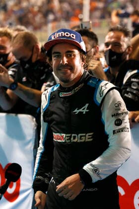F1 Grand Prix of Qatar 14 Fernando Alonso (ESP, Alpine F1 Team), F1 Grand Prix of Qatar at Losail International Circuit on November 21, 2021 in Doha, Qatar. (Photo by Steven Tee LAT Motorsport Images FIA Pool via HOCH ZWEI) Doha Qatar Poolfoto HOCH ZWEI Pool Motorsport Images ,EDITORIAL USE ONLY