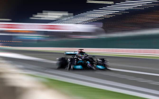 44 Lewis Hamilton GBR, Mercedes AMG Petronas F1 Team , F1 Grand Prix of Qatar at Losail International Circuit on November 21, 2021 in Doha, Qatar Photo by HOCH ZWEI Doha Qatar