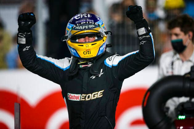 14 Fernando Alonso ESP, Alpine F1 Team , F1 Grand Prix of Qatar at Losail International Circuit on November 21, 2021 in Doha, Qatar Photo by HOCH ZWEI Doha Qatar