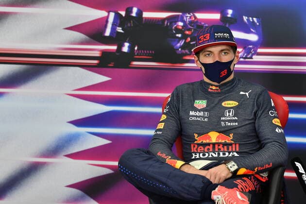 F1 Grand Prix of Qatar 33 Max Verstappen (NED, Red Bull Racing), F1 Grand Prix of Qatar at Losail International Circuit on November 21, 2021 in Doha, Qatar. (Photo by Mark Sutton LAT Motorsport Images FIA Pool via HOCH ZWEI) Doha Qatar Poolfoto HOCH ZWEI Pool Motorsport Images ,EDITORIAL USE ONLY