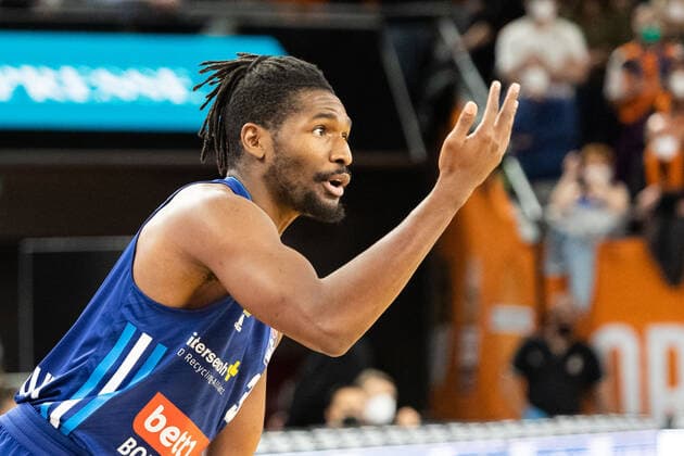 Jaleen Smith Alba Berlin, 03 GER, Ratiopharm Ulm vs Alba Berlin, easycredit 1 Bundesliga Basketball, 08 matchday, season 2021 22, 21 11 2021 Ratiopharm Ulm vs Alba Berlin, 1 Basketball Bundesliga New Ulm. Copyright: xEibner-Pressefoto RogerxBuerkex EP_EER