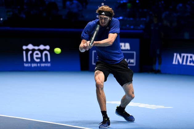 Photo Marco Alpozzi LaPresse November 21, 2021 Turin (Italy) Tennis Nitto ATP, Tennis Herren Finals - men s singles - finals Alexander Zverev Vs Daniil Medvedev In the pic: Alexander Zverev (Germany)  Copyright: xMarcoxAlpozzi LaPressex