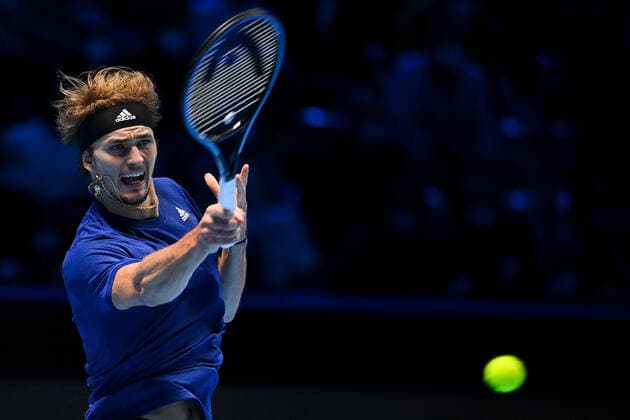 Photo Marco Alpozzi LaPresse November 21, 2021 Turin (Italy) Tennis Nitto ATP, Tennis Herren Finals - men s singles - finals Alexander Zverev Vs Daniil Medvedev In the pic: Alexander Zverev (Germany)  Copyright: xMarcoxAlpozzi LaPressex