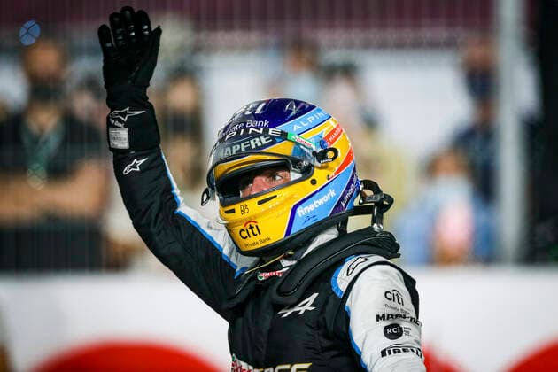 14 Fernando Alonso ESP, Alpine F1 Team , F1 Grand Prix of Qatar at Losail International Circuit on November 21, 2021 in Doha, Qatar Photo by HOCH ZWEI Doha Qatar