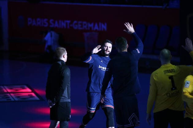Elohim Prandi (Paris Saint-Germain) HANDBALL : Paris Saint-Germain HB vs Saint-Raphael Var HB - Liqui Moly Starligue - 10eme journee - 21 11 2021 KevinDomas Panoramic 