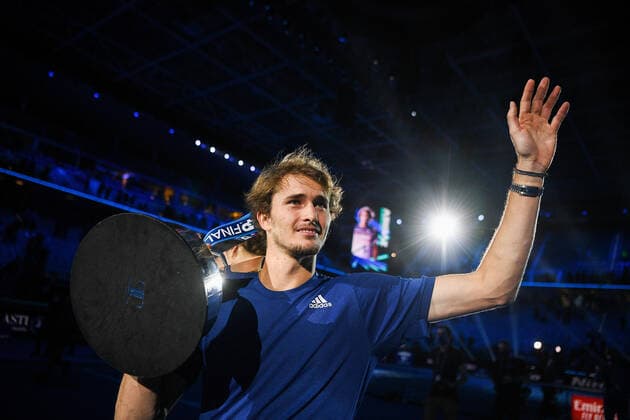 Photo Marco Alpozzi LaPresse November 21, 2021 Turin (Italy) Tennis Nitto ATP, Tennis Herren Finals - men s singles - finals Alexander Zverev Vs Daniil Medvedev In the pic: Alexander Zverev (Germany)  Copyright: xMarcoxAlpozzi LaPressex