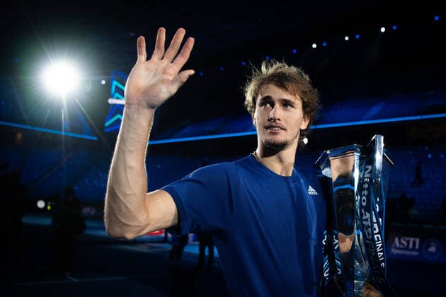 Photo Marco Alpozzi LaPresse November 21, 2021 Turin (Italy) Tennis Nitto ATP, Tennis Herren Finals - men s singles - finals Alexander Zverev Vs Daniil Medvedev In the pic: Alexander Zverev (Germany)  Copyright: xMarcoxAlpozzi LaPressex