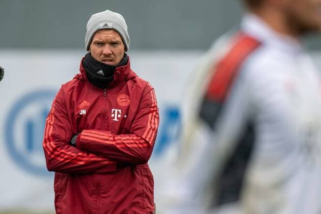 Head coach Julian Nagelsmann FC Bayern Muenchen , FC Bayern Muenchen training, season 2021 2022 at Saebener Strasse 22 11 2021 Muenchen Bayern Germany Copyright: xkolbert-press UlrichxGamelx